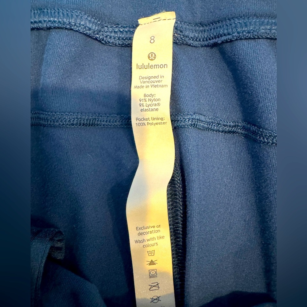 Lululemon Ready To Rulu High Rise Jogger Sz 8 in Night Diver - Picture 8 of 8